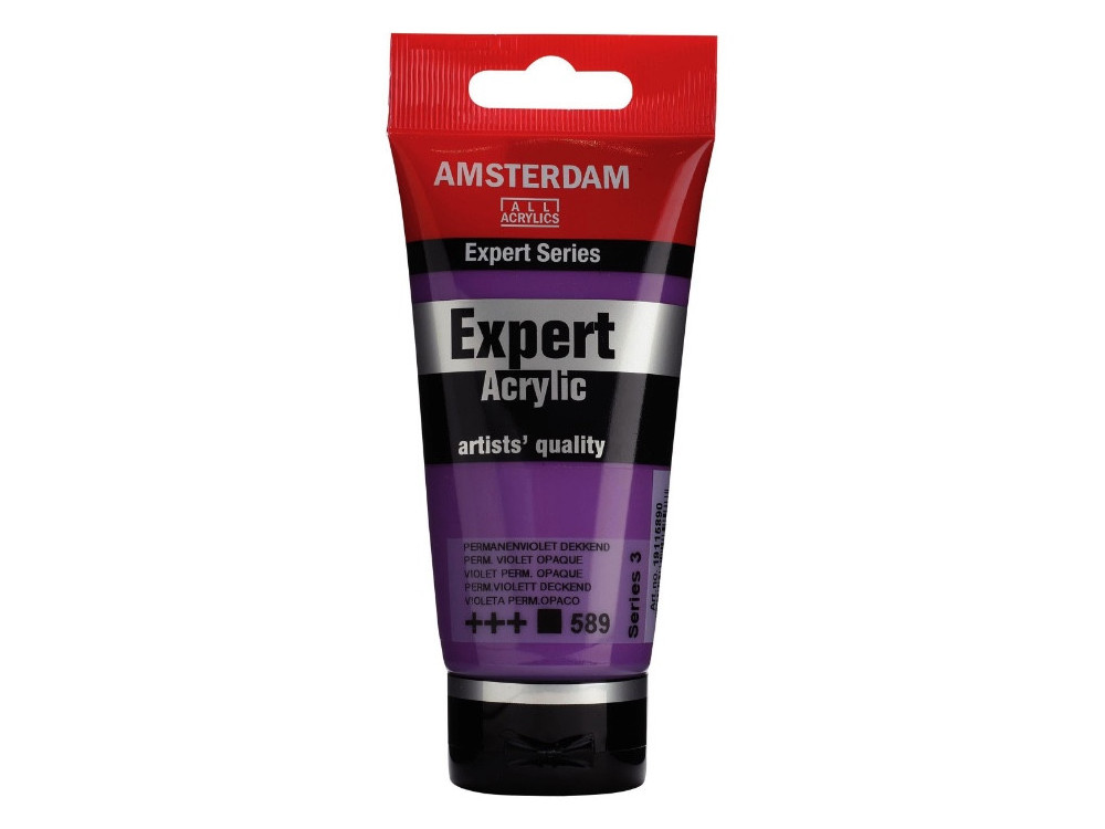 Farba akrylowa Expert - Amsterdam - 589, Permanent Violet Opaque, 75 ml