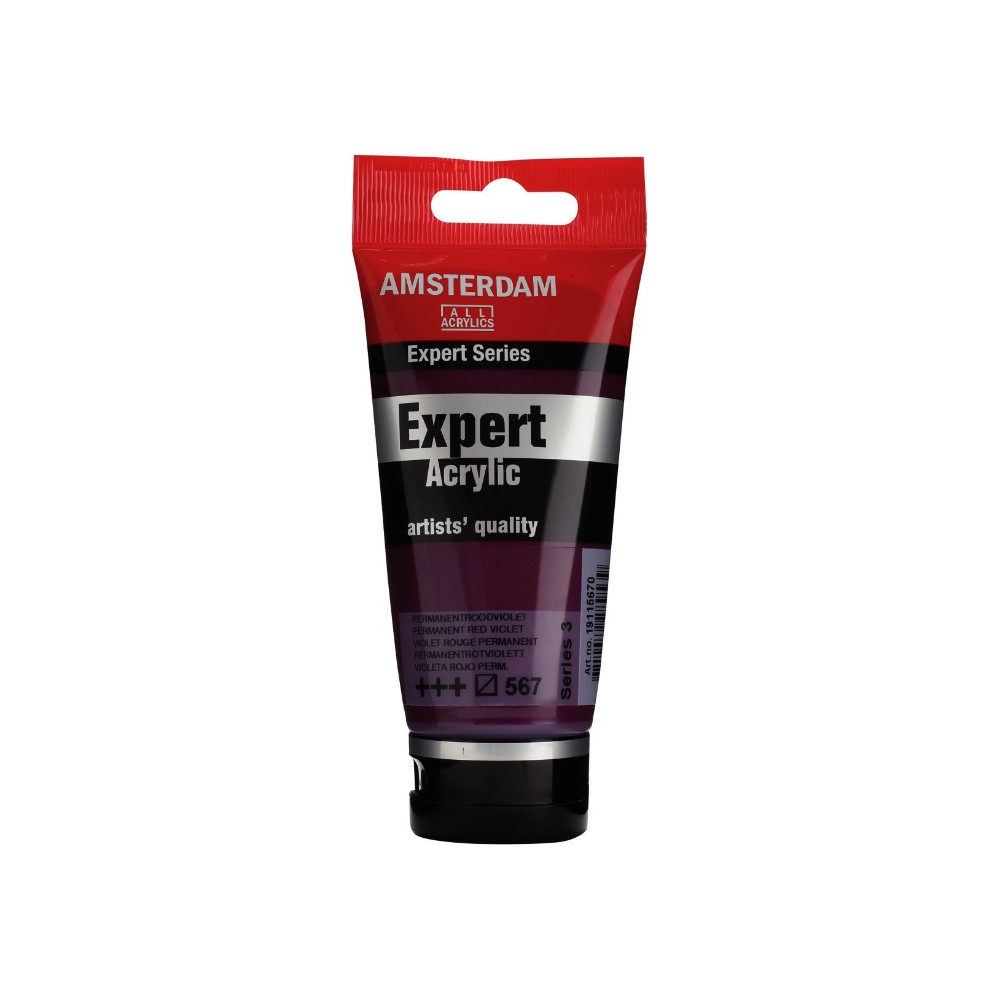 Expert acrylic paint - Amsterdam - 567, Permanent Red Violet, 75 ml