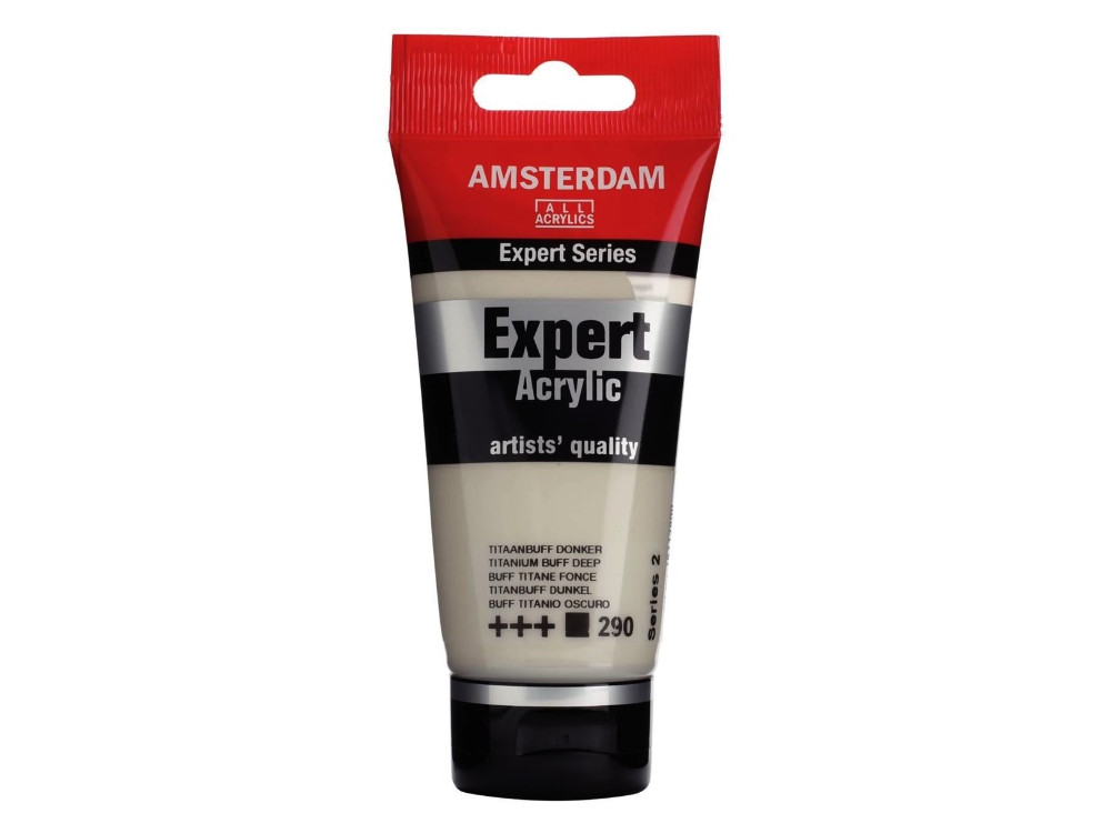 Expert acrylic paint - Amsterdam - 290, Titanium Buff Deep, 75 ml
