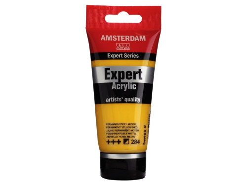 Expert acrylic paint - Amsterdam - 284, Permanent Yellow Medium, 75 ml