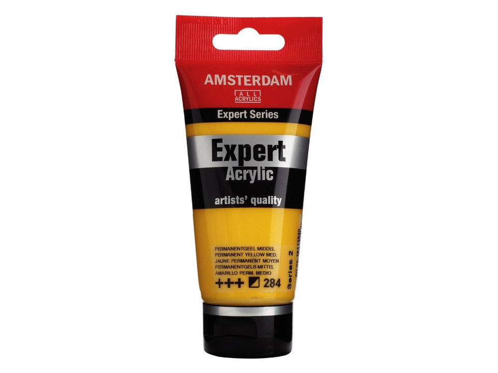 Expert acrylic paint - Amsterdam - 284, Permanent Yellow Medium, 75 ml