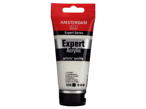 Expert acrylic paint - Amsterdam - 105, Titanium White, 75 ml
