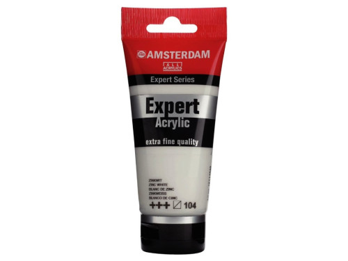 Expert acrylic paint - Amsterdam - 104, Zinc White, 75 ml