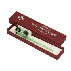 Szklane pióro do kaligrafii w pudełku - Koh-I-Noor - zielone
