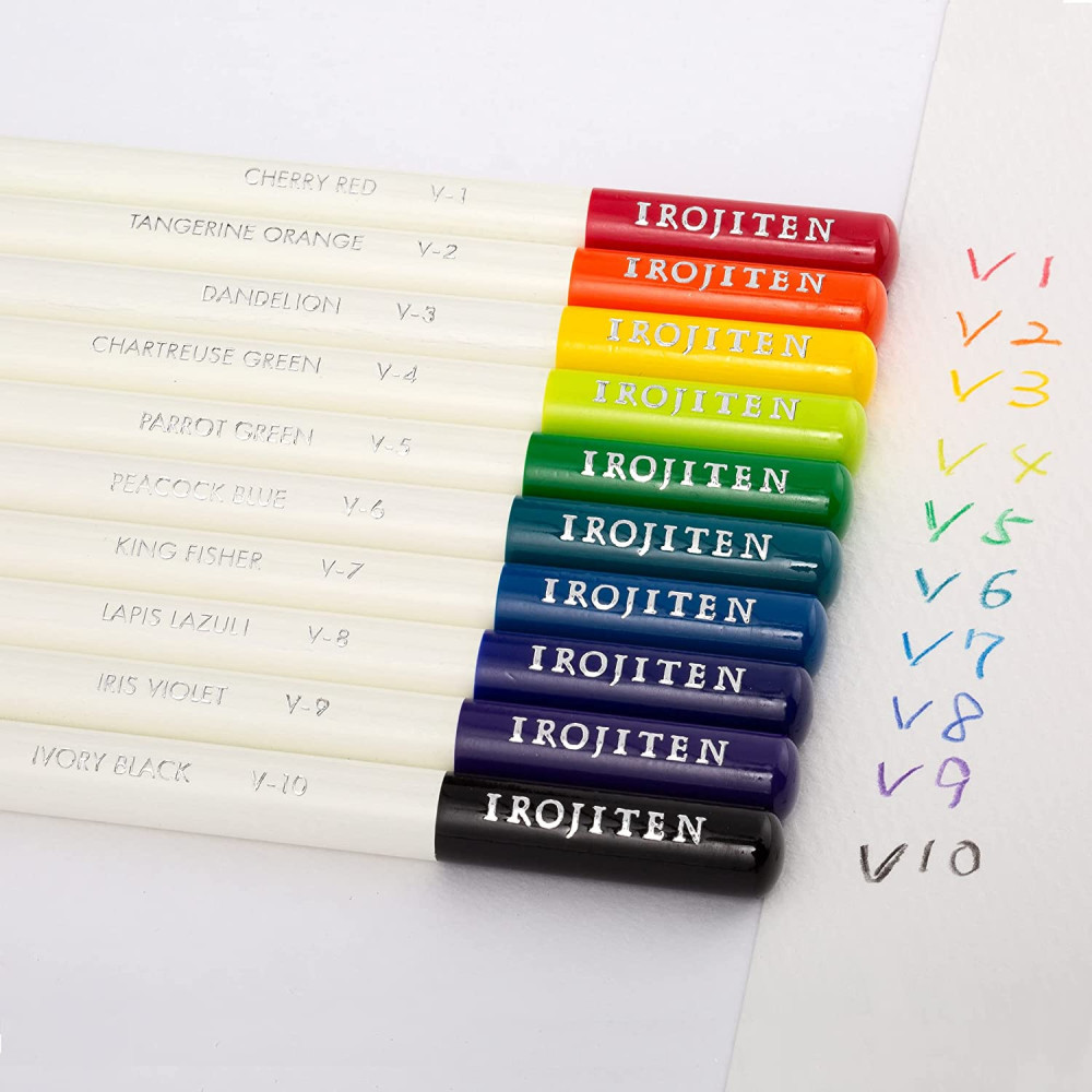 Set of color pencils Irojiten Vol. 2 - Tombow - 10 pcs.