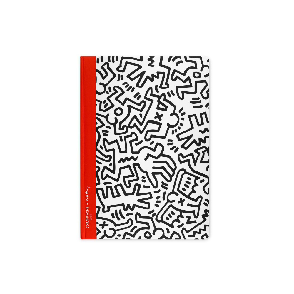 Notebook Keith Haring A5 - Caran d'Ache - dotted, white, 90 g