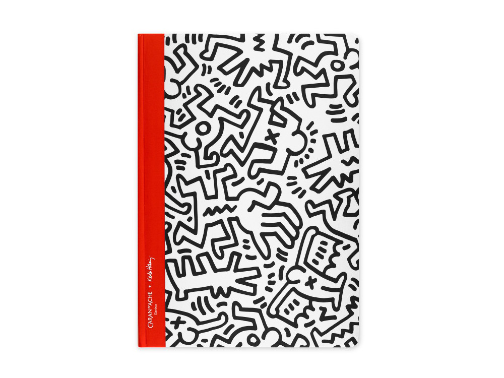 Notebook Keith Haring A5 - Caran d'Ache - dotted, white, 90 g