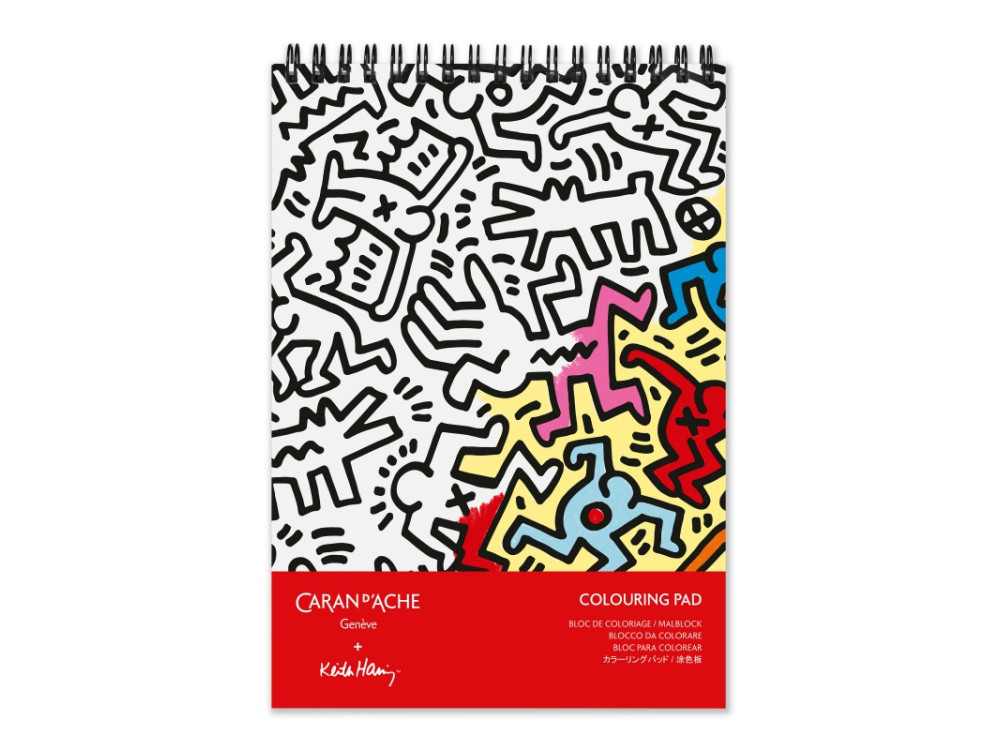 Coloring Pad Keith Haring A5 - Caran d'Ache - 20 sheets