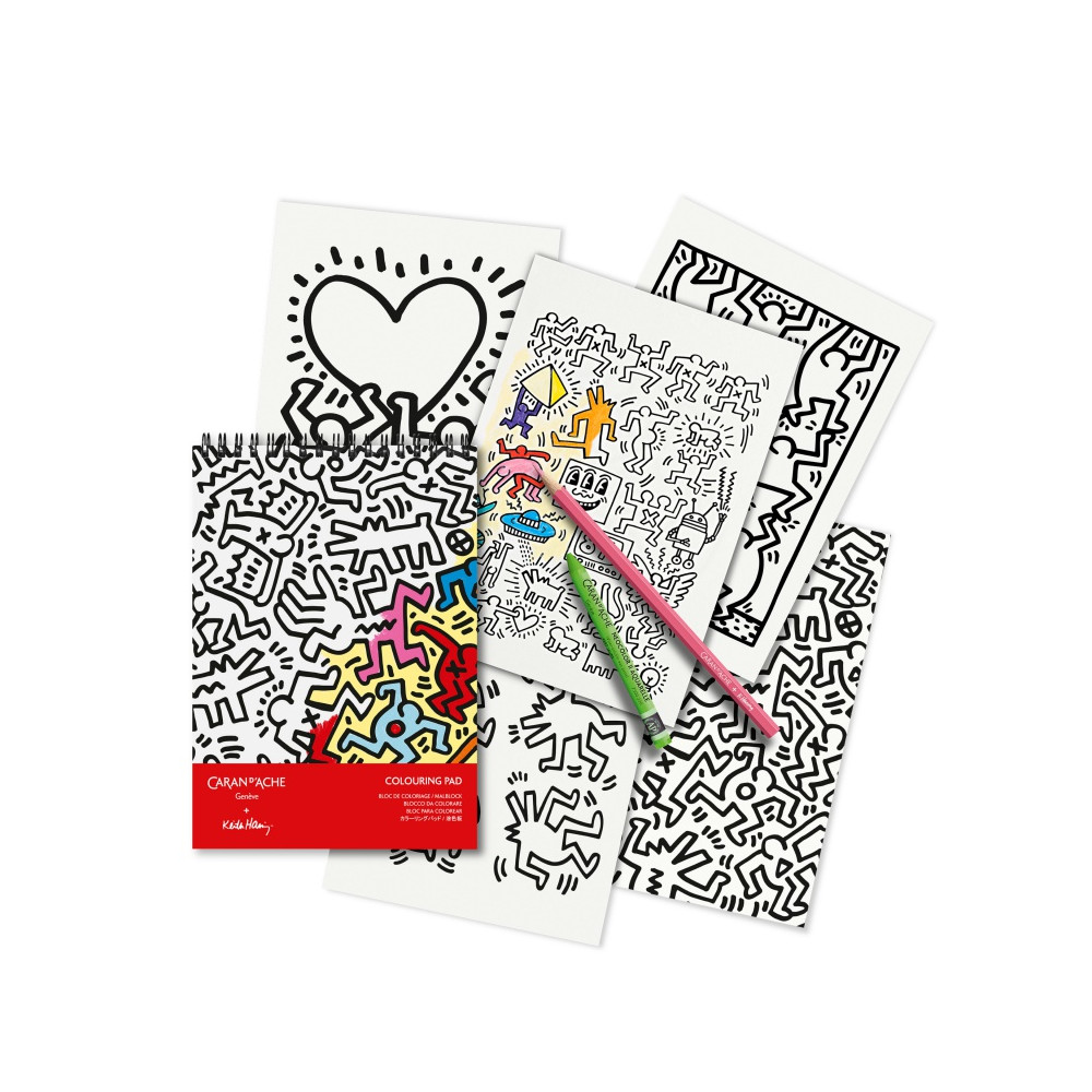 Kolorowanki Keith Haring A5 - Caran d'Ache - 20 ark.