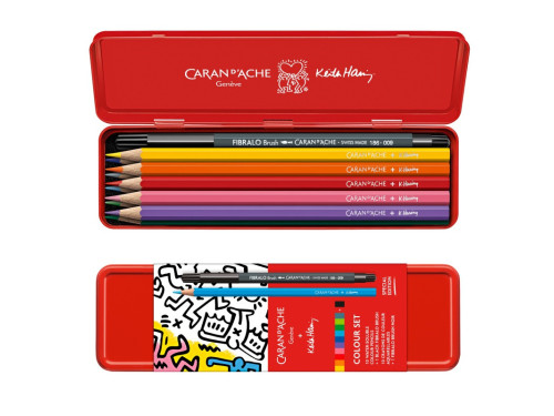 Set of watercolor pencils Keith Haring - Caran d'Ache - 10 colors