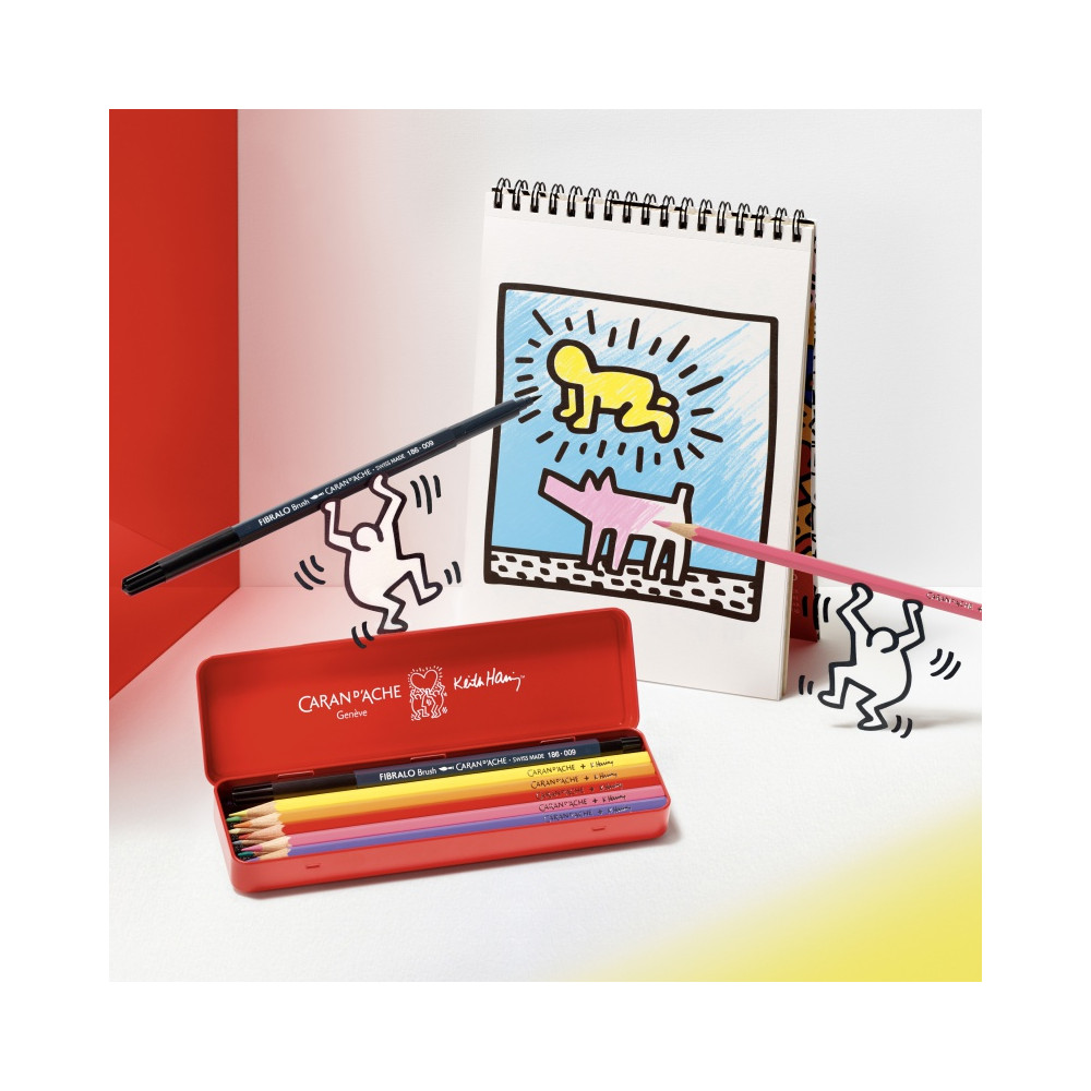 Set of watercolor pencils Keith Haring - Caran d'Ache - 10 colors