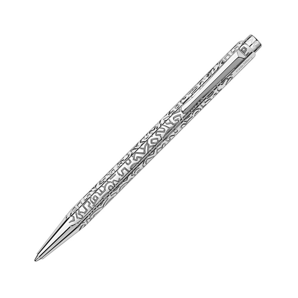 Platynowany długopis Ecridor Keith Haring w etui - Caran d'Ache