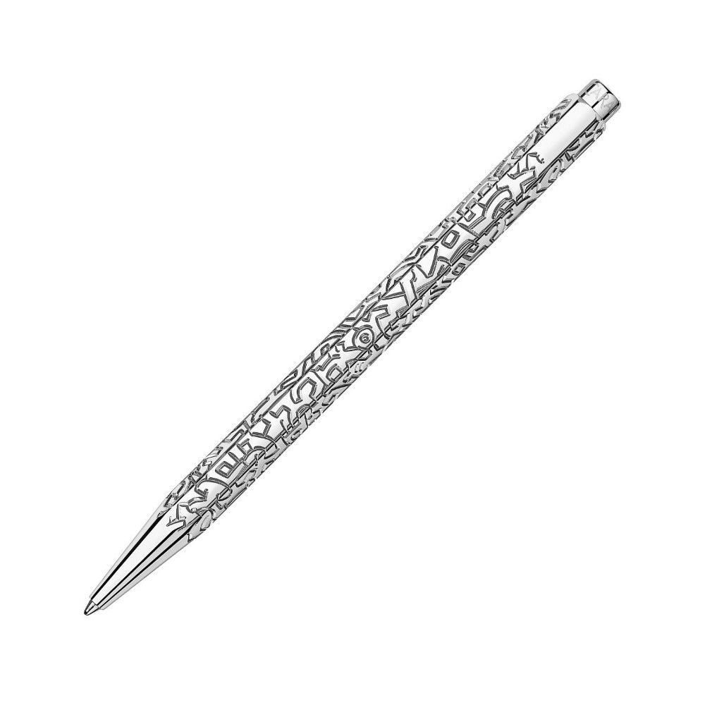 Platynowany długopis Ecridor Keith Haring w etui - Caran d'Ache