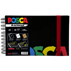 Posca self-adhesive Blackbook Sketchbook A5 - Uni- 100 g, 48 pages
