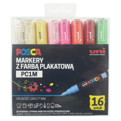 Zestaw markerów Posca PC-1M - Uni - 16 kolorów