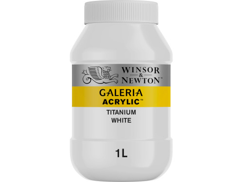 Farba akrylowa Galeria - Winsor & Newton - Titanium White, 1l