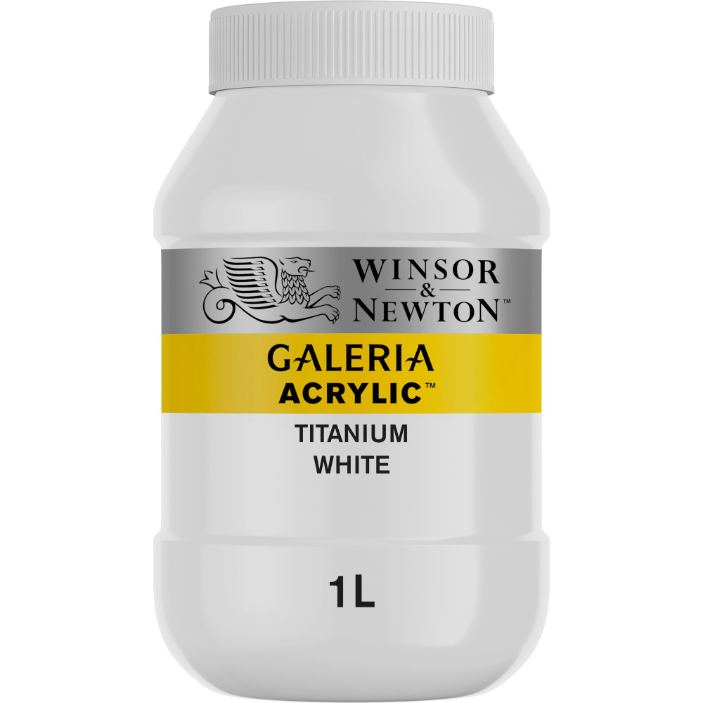 Acrylic paint Galeria - Winsor & Newton - Titanium White, 1l