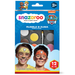Face paint kit Rubble & Zuma - Snazaroo - 12 pcs.