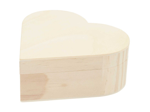 Wooden Heart box - Rico Design - 15 x 14,2 x 6 cm