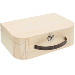 Skrzynka, walizka drewniana - Rico Design - 25 x 17 x 8,5 cm
