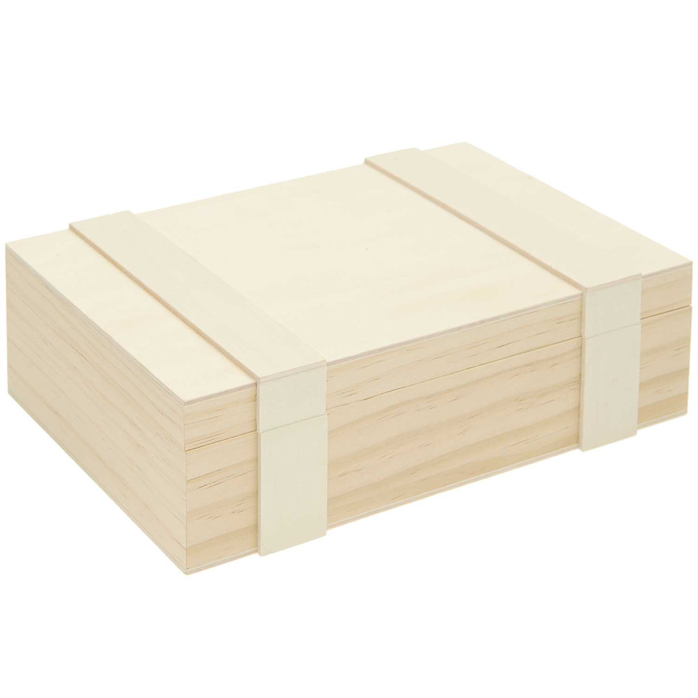 Wooden box with compartments - Rico Design - 24 x 16,5 x 7,3 cm