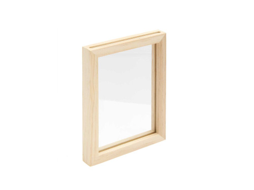 Wooden frame with glass insert - Rico Design - 10 x 13,5 x 1,5 cm