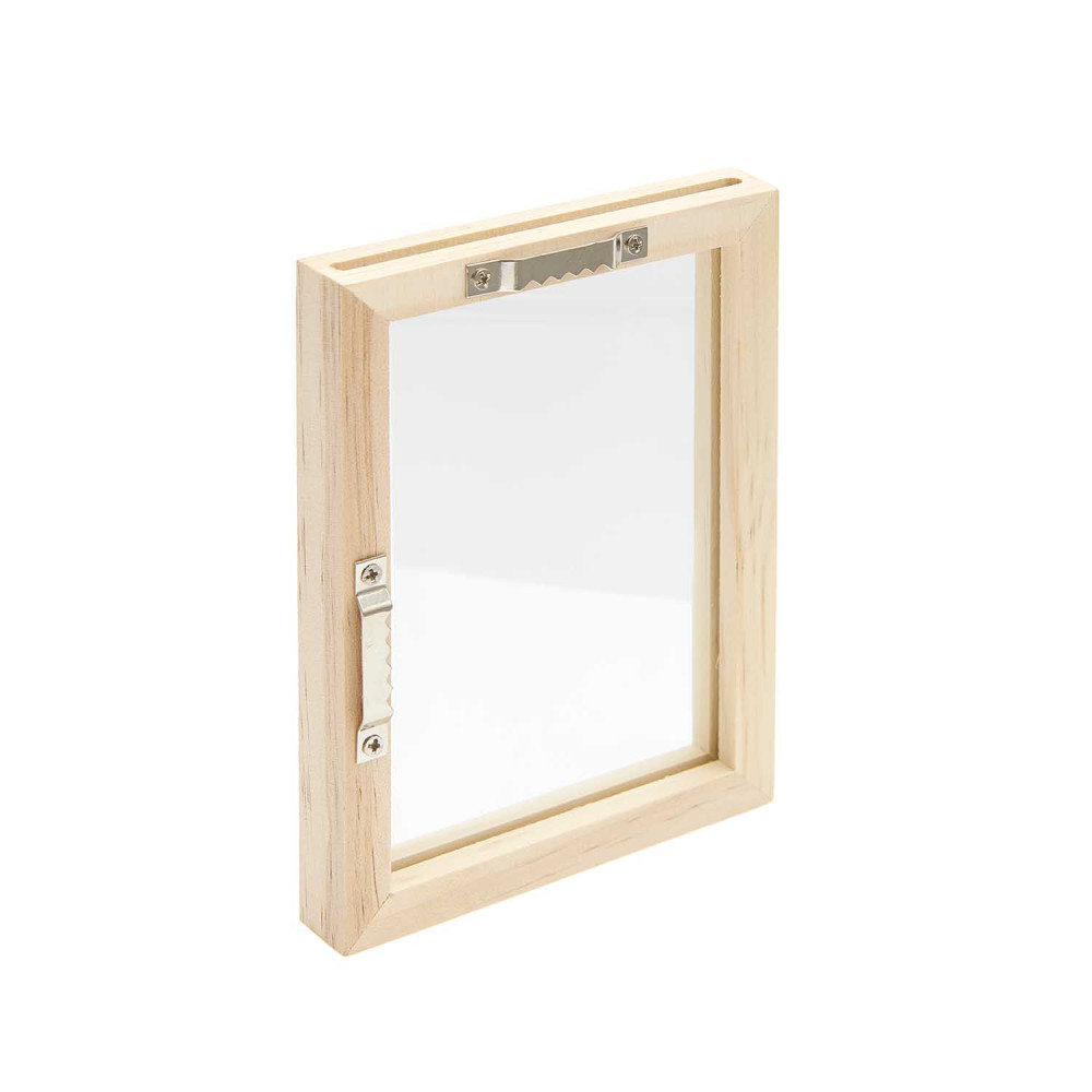 Wooden frame with glass insert - Rico Design - 10 x 13,5 x 1,5 cm