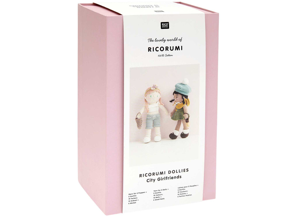 Set of Ricorumi Dollies DK cotton yarn - Rico Design - City Girlfriends