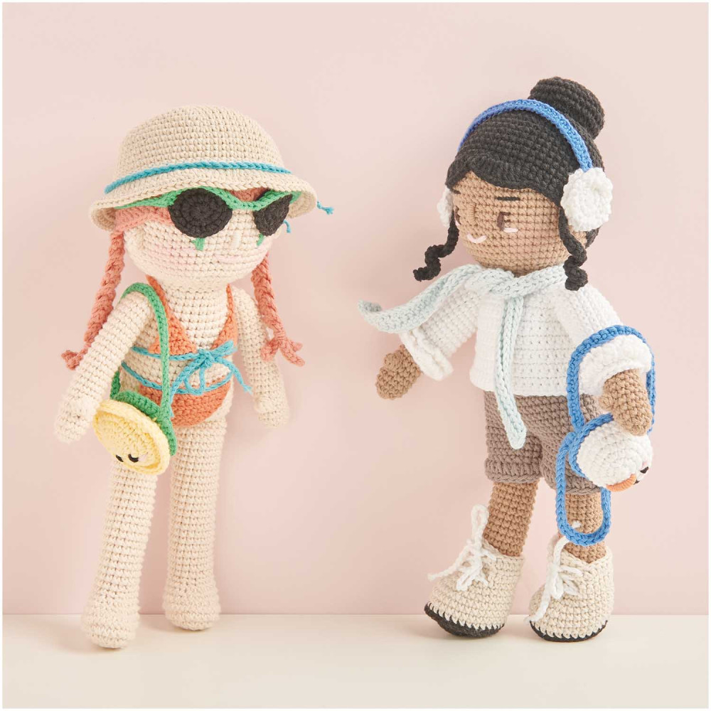 Set of Ricorumi Dollies DK cotton yarn - Rico Design - Holiday Girlfriends