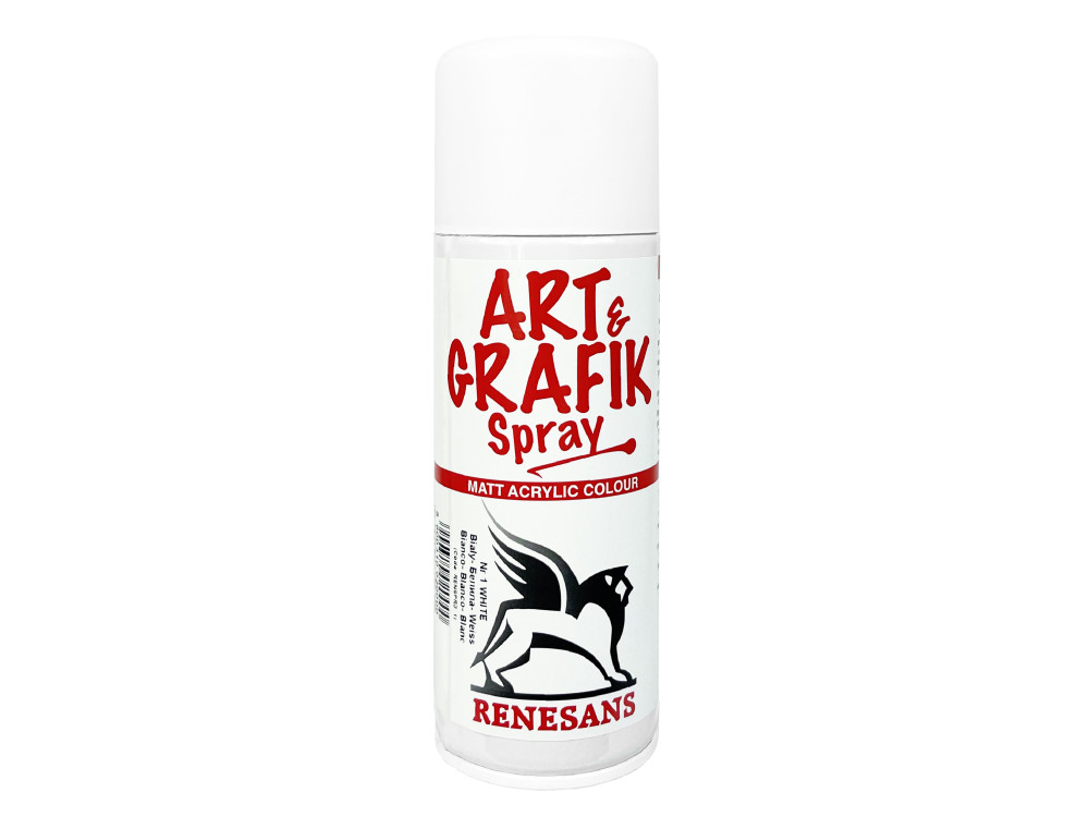 Acrylic spray paint - Renesans - white, 200 ml