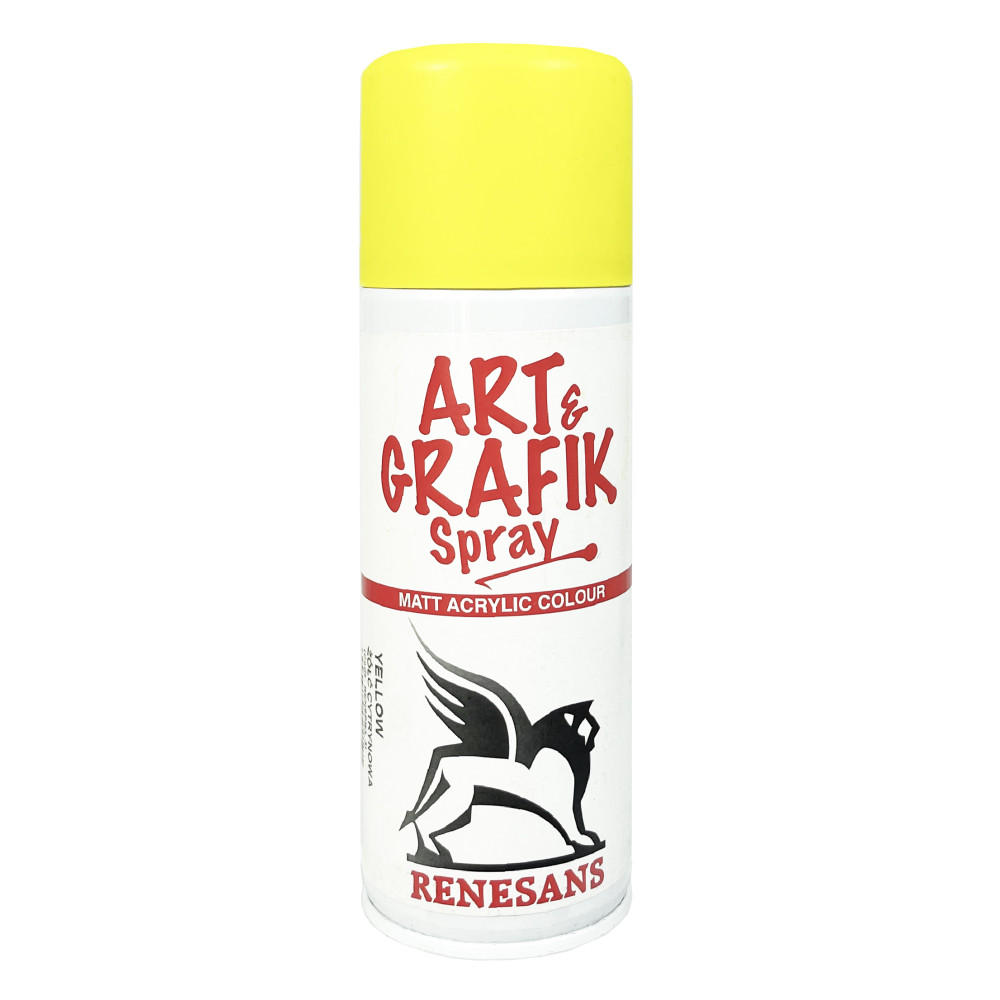 Acrylic spray paint - Renesans - yellow, 200 ml