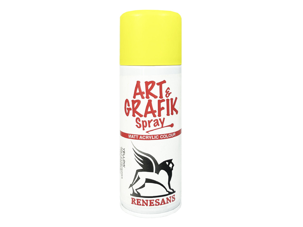 Acrylic spray paint - Renesans - yellow, 200 ml