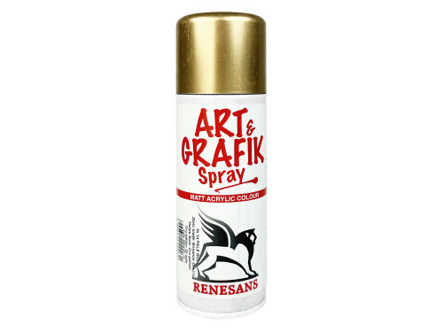 Farba akrylowa w sprayu metaliczna - Renesans - blade złoto, 200 ml