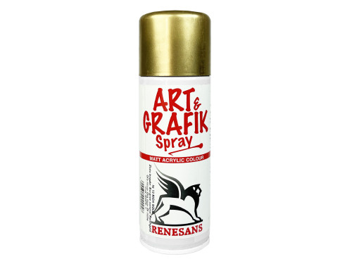 Farba akrylowa w sprayu metaliczna - Renesans - bogate złoto, 200 ml