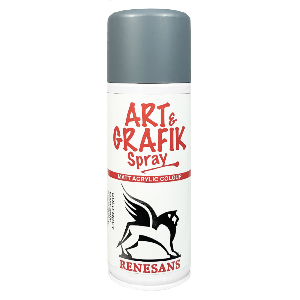 Farba akrylowa w sprayu - Renesans - zimny szary, 200 ml