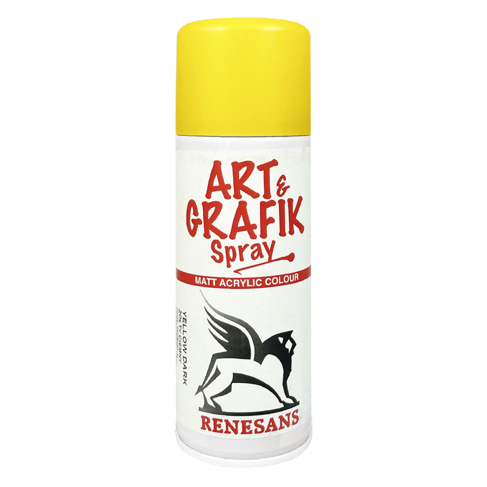 Acrylic spray paint - Renesans - dark yellow, 200 ml