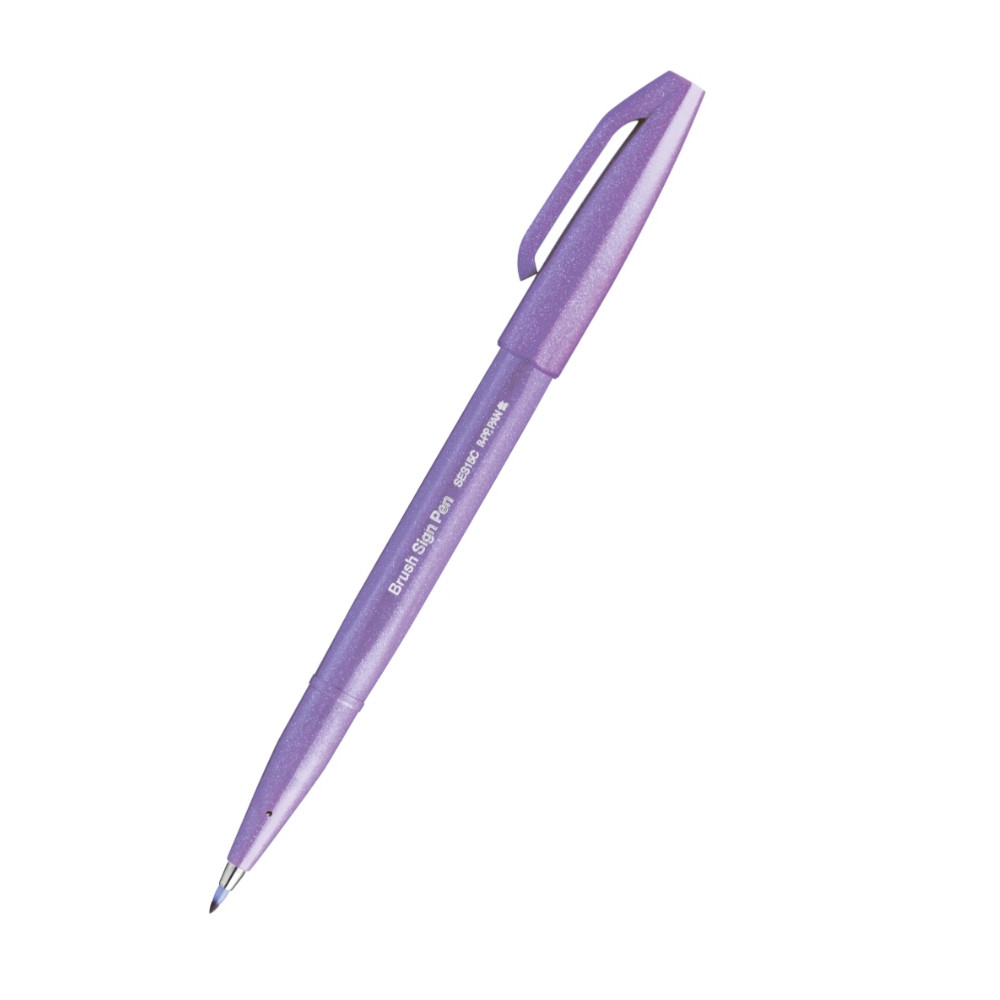 Zestaw pisaków artystycznych Brush Sign Pen - Pentel - Kolorowa Rafa, 6 szt.