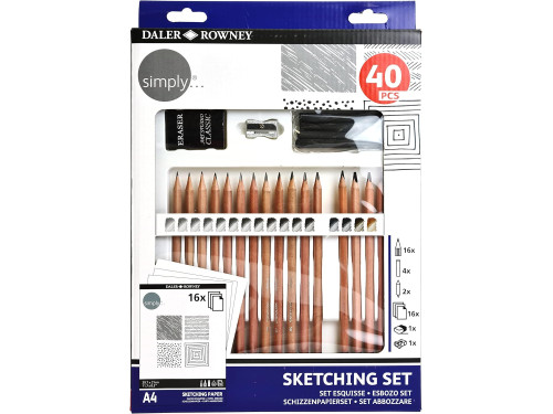 Sketching set - Daler Rowney - 40 pcs.