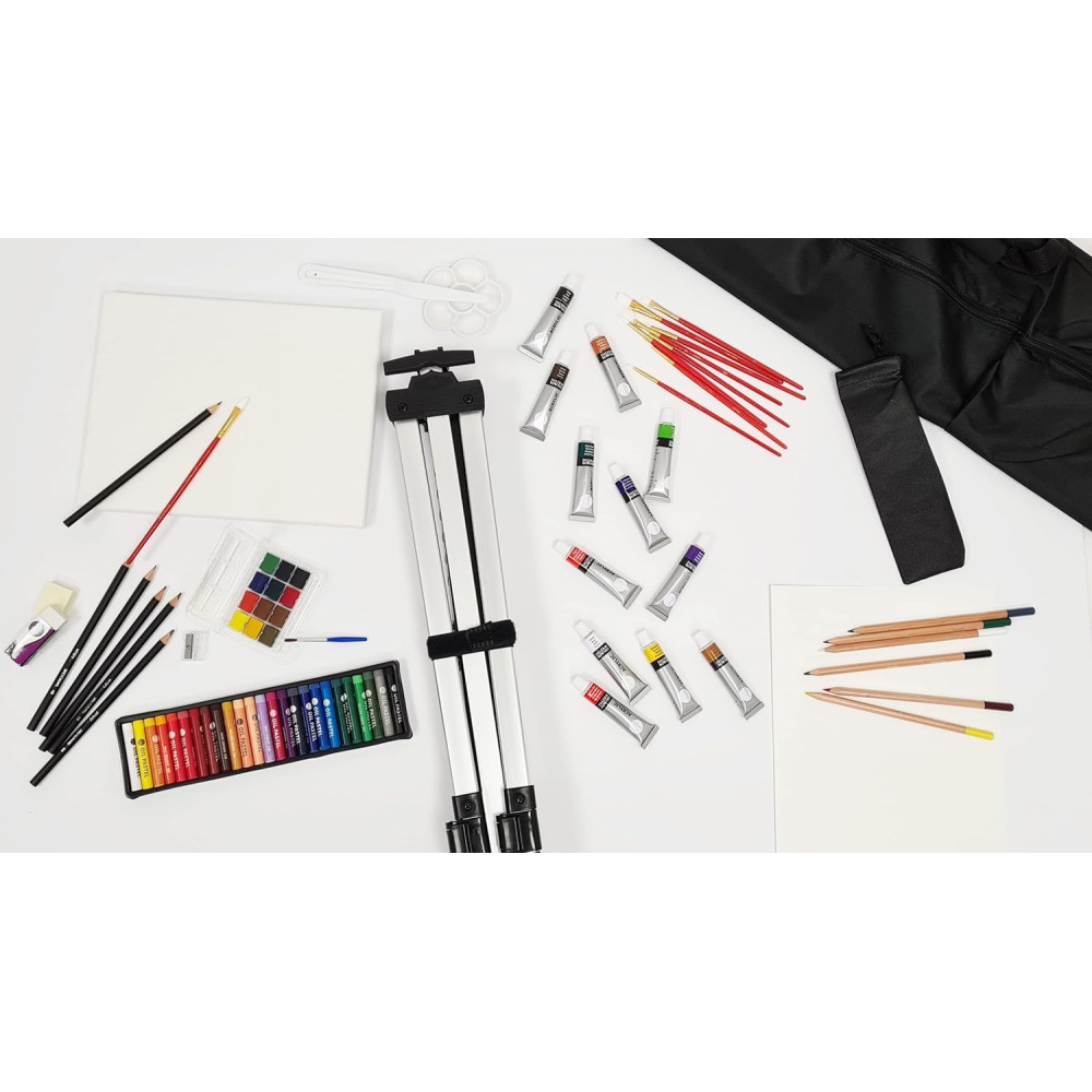 Complete Painting Art Set with easel - Daler Rowney - 115 pcs.