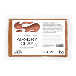 Air-Dry pottery clay - PaperConcept - Terracota, 1 kg