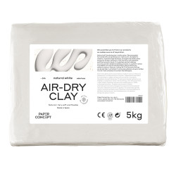 Air-Dry pottery clay - PaperConcept - Natural White, 5 kg