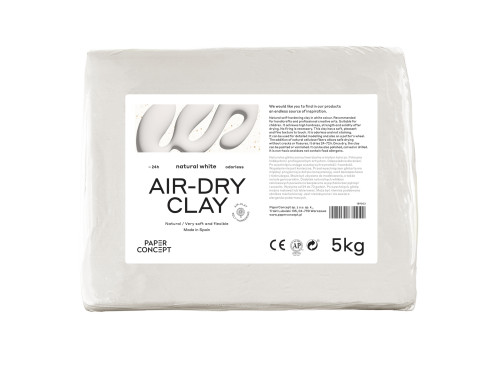 Glinka samoutwardzalna Air-Dry Clay - PaperConcept - Natural White 5 kg