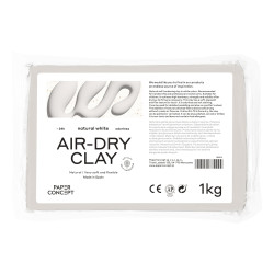 Air-Dry pottery clay - PaperConcept - Natural White, 1 kg