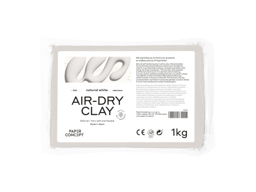 Glinka samoutwardzalna Air-Dry Clay - PaperConcept - Natural White 1 kg