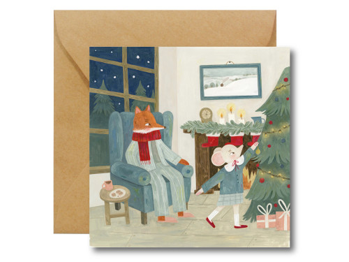 Greeting card - Hi Little - Christmas Time, 14,5 x 14,5 cm
