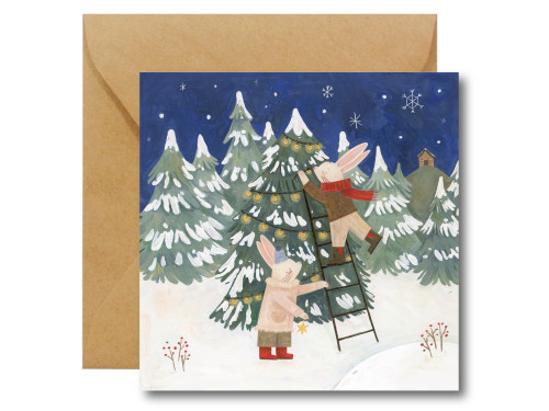 Greeting card - Hi Little - Christmas Tree, 14,5 x 14,5 cm