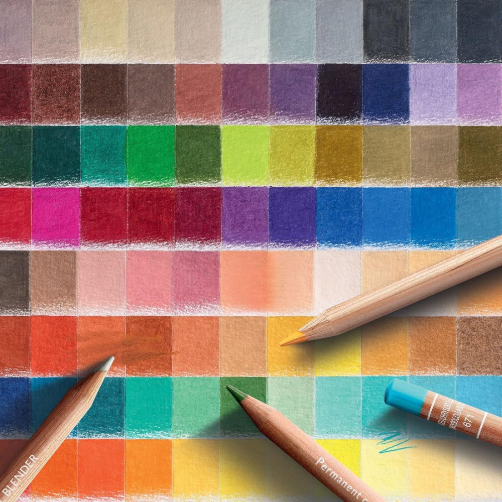 Set of Luminance colored pencils in wooden box - Caran d'Ache - 84 pcs.