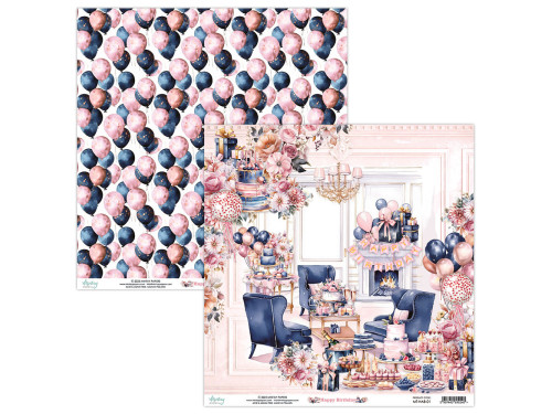 Papier do scrapbookingu 30,5 x 30,5 cm - Mintay - Happy Birthday 01