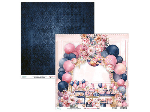 Scrapbooking paper 30,5 x 30,5 cm - Mintay - Happy Birthday 02