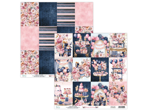 Scrapbooking paper 30,5 x 30,5 cm - Mintay - Happy Birthday 06